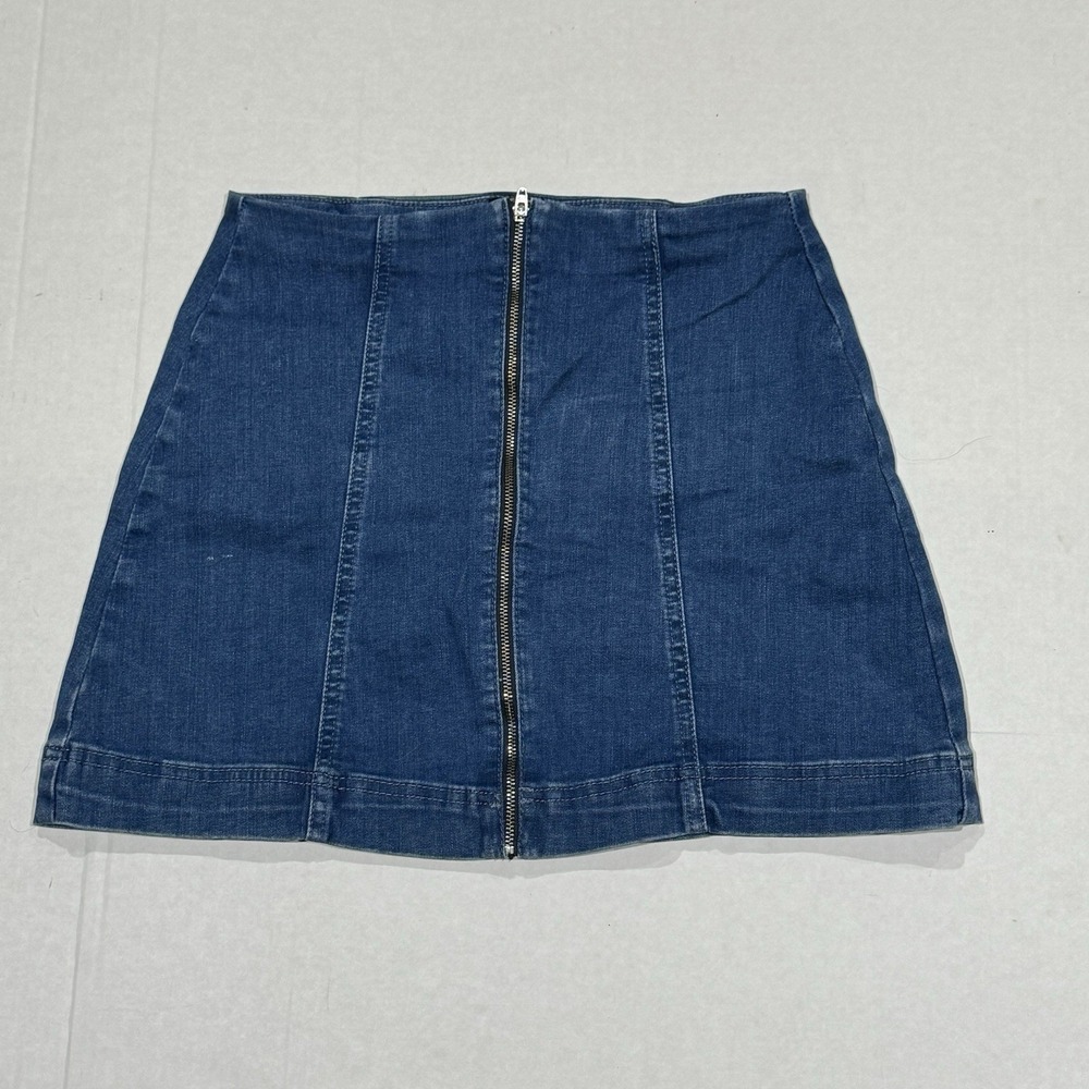 BDG Urban Outfitters Denim Mini Skirt‎ Blue Wash Sz M Zipper Excellent
